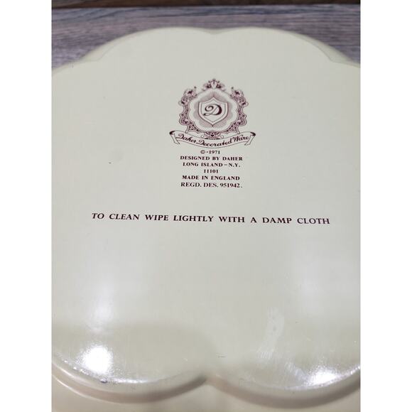 Daher Decorated Ware Round Metal Tin Fruit Tray Dish England - Picture 7 of 7